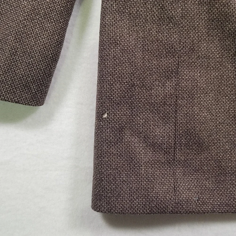 Cremieux Collection x Loro Piana Wool Sport Coat Mens 38R Brown Birdseye Blazer